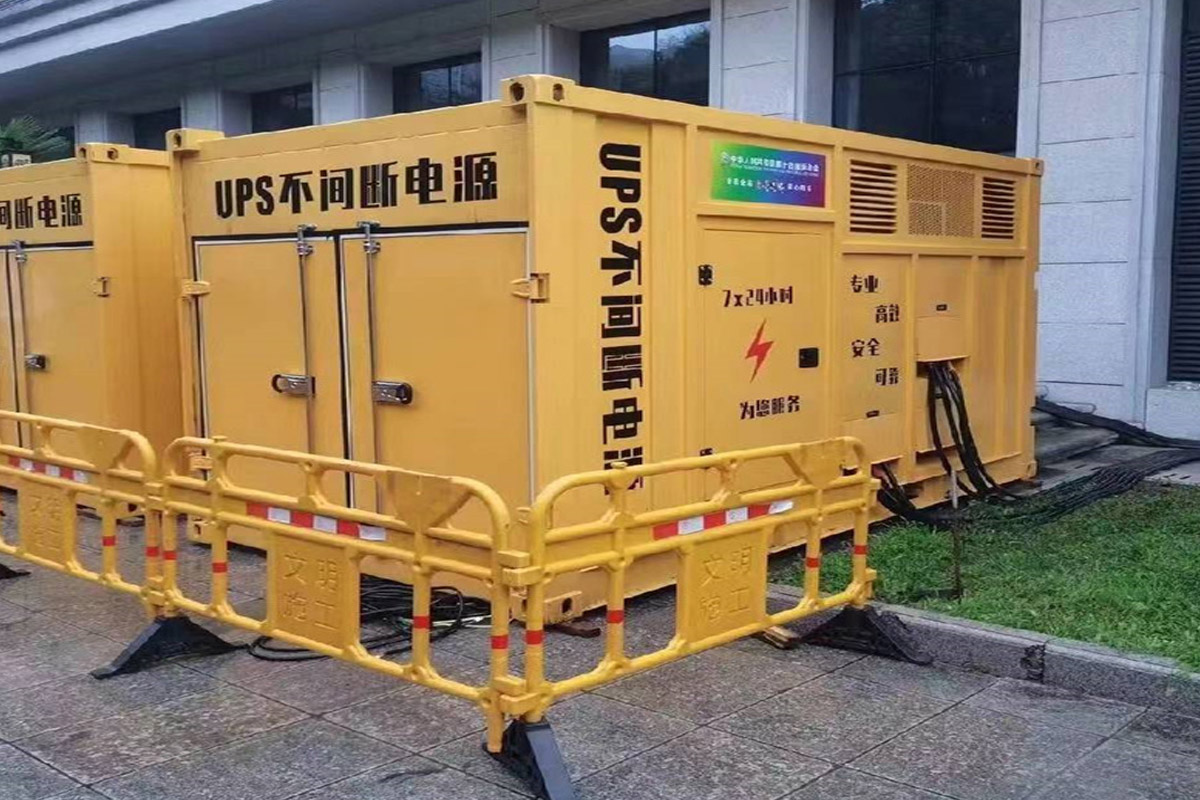 木鱼镇发电机租赁施工现场
